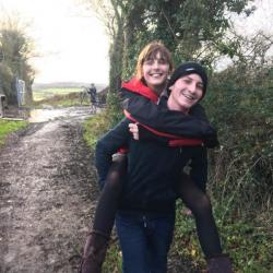 TRAINING - I love it when family join in the training walks - again , often with a pub bribe!